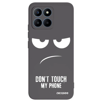 Picasee crna silikonska maskica za Honor 70 Lite - Don't Touch My Phone