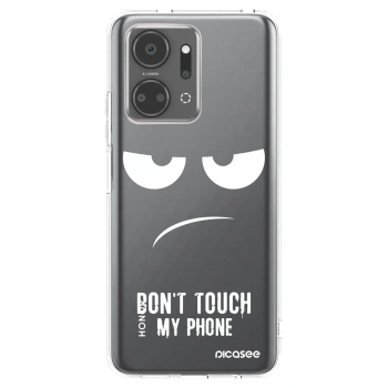Picasee silikonska prozirna maskica za Honor X7a - Don't Touch My Phone
