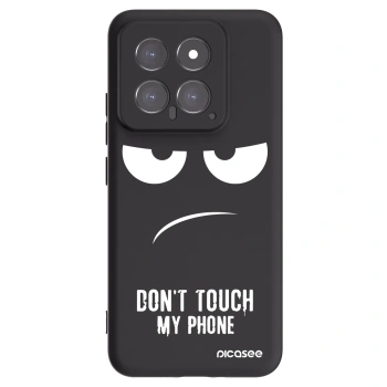 Picasee crna silikonska maskica za Xiaomi 14 - Don't Touch My Phone