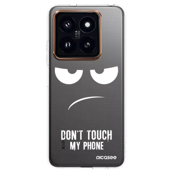 Picasee silikonska prozirna maskica za Xiaomi 14 Pro - Don't Touch My Phone
