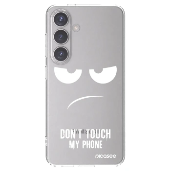 Picasee silikonska prozirna maskica za Samsung Galaxy S24 S921B 5G - Don't Touch My Phone