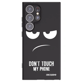 Picasee crna silikonska maskica za Samsung Galaxy S24 Ultra S928B 5G - Don't Touch My Phone