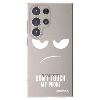 Picasee silikonska prozirna maskica za Samsung Galaxy S24 Ultra S928B 5G - Don't Touch My Phone