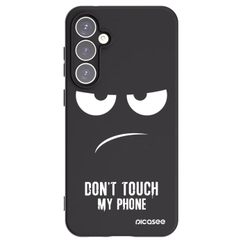 Picasee crna silikonska maskica za Samsung Galaxy S23 FE S711B - Don't Touch My Phone