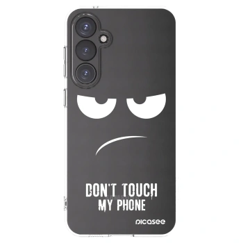 Picasee silikonska prozirna maskica za Samsung Galaxy S23 FE S711B - Don't Touch My Phone