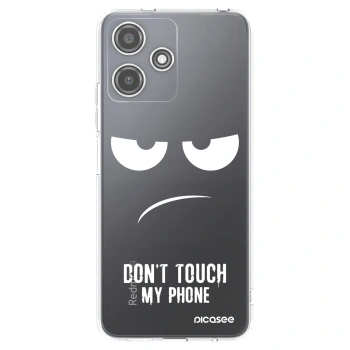 Picasee silikonska prozirna maskica za Xiaomi Redmi 12 5G - Don't Touch My Phone