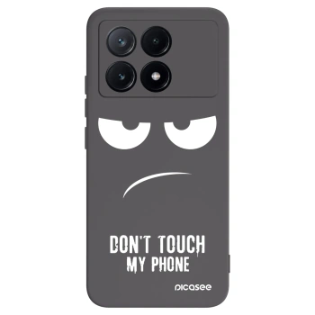 Picasee crna silikonska maskica za Xiaomi Poco X6 Pro - Don't Touch My Phone
