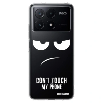 Picasee silikonska prozirna maskica za Xiaomi Poco X6 Pro - Don't Touch My Phone