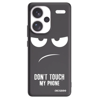Picasee crna silikonska maskica za Xiaomi Redmi Note 13 Pro+ 5G - Don't Touch My Phone