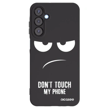 Picasee crna silikonska maskica za Samsung Galaxy A25 A256B 5G - Don't Touch My Phone