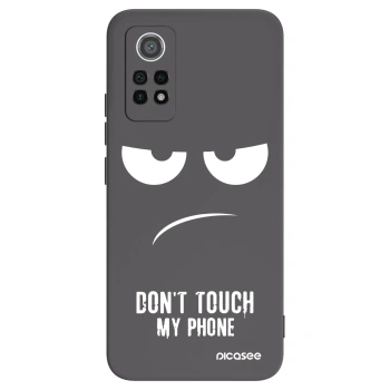 Picasee crna silikonska maskica za Xiaomi Redmi Note 12 Pro 4G - Don't Touch My Phone