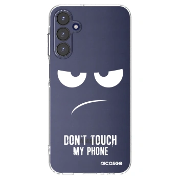 Picasee silikonska prozirna maskica za Samsung Galaxy A15 A155F 4G - Don't Touch My Phone