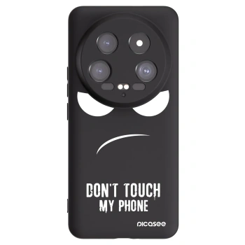 Picasee crna silikonska maskica za Xiaomi 14 Ultra - Don't Touch My Phone