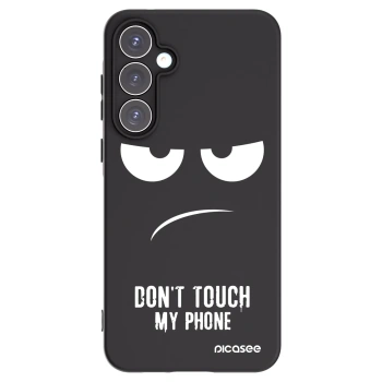 Picasee crna silikonska maskica za Samsung Galaxy A55 5G A556B - Don't Touch My Phone