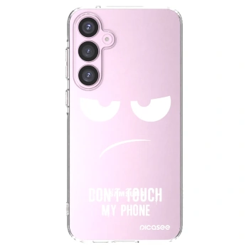 Picasee silikonska prozirna maskica za Samsung Galaxy A55 5G A556B - Don't Touch My Phone