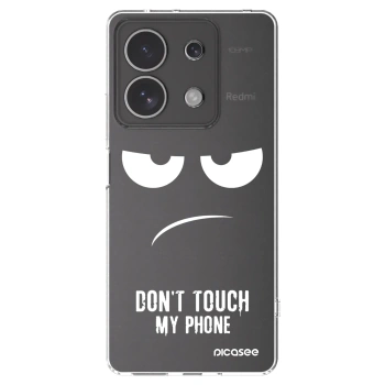 Picasee silikonska prozirna maskica za Xiaomi Redmi Note 13 4G - Don't Touch My Phone