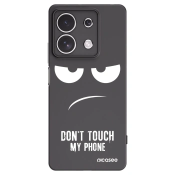 Picasee crna silikonska maskica za Xiaomi Redmi Note 13 4G - Don't Touch My Phone