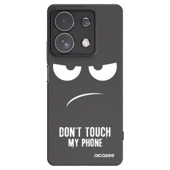 Picasee crna silikonska maskica za Xiaomi Redmi Note 13 Pro 4G - Don't Touch My Phone
