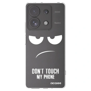 Picasee silikonska prozirna maskica za Xiaomi Redmi Note 13 Pro 4G - Don't Touch My Phone