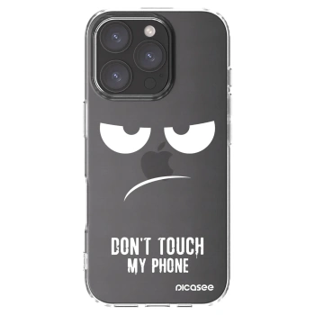 Picasee silikonska prozirna maskica za Apple iPhone 16 Pro - Don't Touch My Phone