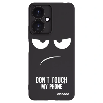 Picasee crna silikonska maskica za Xiaomi Redmi 13C 5G - Don't Touch My Phone