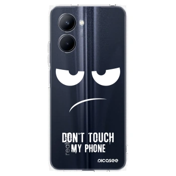 Picasee silikonska prozirna maskica za Realme C33 (2023) - Don't Touch My Phone