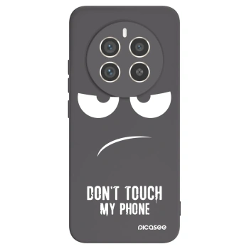 Picasee crna silikonska maskica za Realme 12 Pro 5G - Don't Touch My Phone