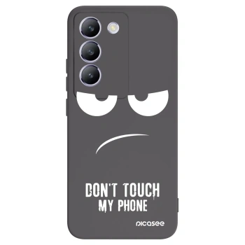 Picasee crna silikonska maskica za Vivo V40 SE 5G - Don't Touch My Phone