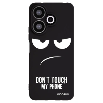 Picasee crna silikonska maskica za Xiaomi Redmi 13 4G - Don't Touch My Phone