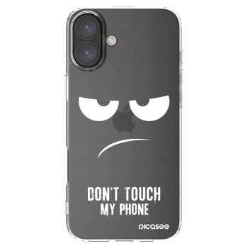 Picasee silikonska prozirna maskica za Apple iPhone 16 Plus - Don't Touch My Phone