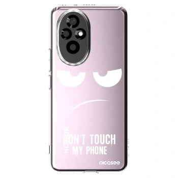 Picasee silikonska prozirna maskica za Honor 200 5G - Don't Touch My Phone