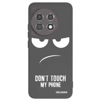 Picasee crna silikonska maskica za OnePlus 11 5G - Don't Touch My Phone