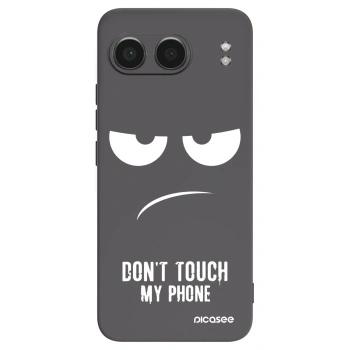 Picasee crna silikonska maskica za OnePlus Nord 4 - Don't Touch My Phone