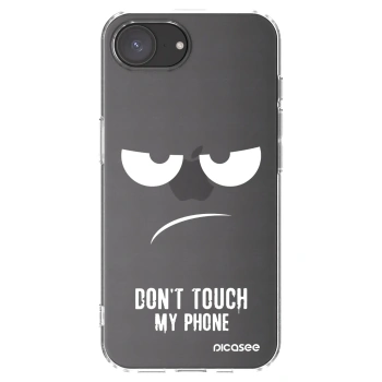 Picasee silikonska prozirna maskica za Apple iPhone 16e - Don't Touch My Phone