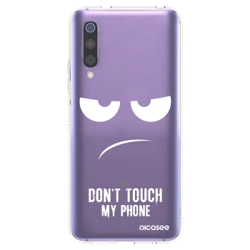 Picasee silikonska prozirna maskica za Xiaomi Mi 9 - Don't Touch My Phone