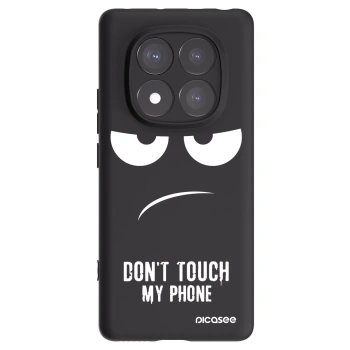 Picasee crna silikonska maskica za Xiaomi Redmi Note 14 Pro+ 5G - Don't Touch My Phone
