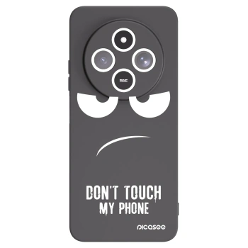 Picasee crna silikonska maskica za Xiaomi Redmi 14C - Don't Touch My Phone