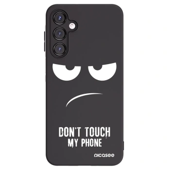 Picasee crna silikonska maskica za Samsung Galaxy A16 5G - Don't Touch My Phone