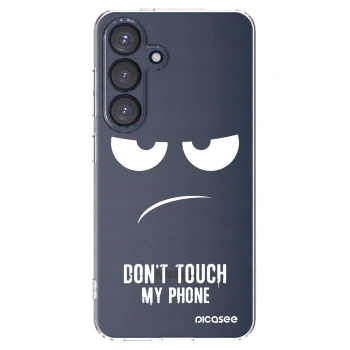 Picasee silikonska prozirna maskica za Samsung Galaxy S25 5G - Don't Touch My Phone