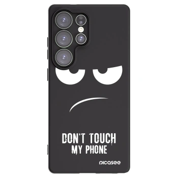 Picasee crna silikonska maskica za Samsung Galaxy S25 Ultra 5G - Don't Touch My Phone