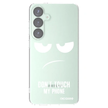 Picasee silikonska prozirna maskica za Samsung Galaxy S25+ 5G - Don't Touch My Phone