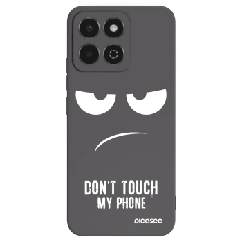 Picasee crna silikonska maskica za Honor 200 Smart 5G - Don't Touch My Phone