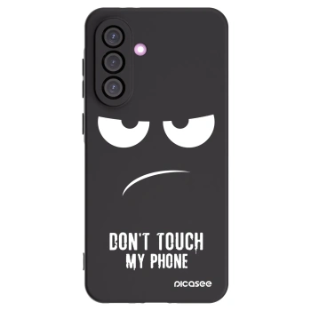 Picasee crna silikonska maskica za Samsung Galaxy A56 5G A566B - Don't Touch My Phone