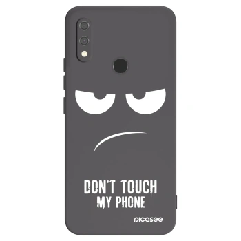 Picasee crna silikonska maskica za Xiaomi Redmi Note 7 - Don't Touch My Phone