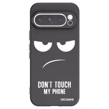 Picasee crna silikonska maskica za Google Pixel 9 Pro - Don't Touch My Phone