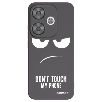Picasee crna silikonska maskica za Xiaomi Poco F6 - Don't Touch My Phone