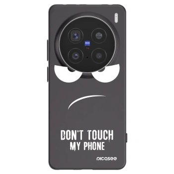 Picasee crna silikonska maskica za Vivo X200 Pro - Don't Touch My Phone