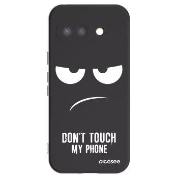 Picasee crna silikonska maskica za Google Pixel 9a - Don't Touch My Phone