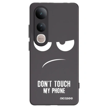 Picasee crna silikonska maskica za Vivo V50 Lite 5G - Don't Touch My Phone