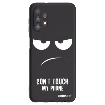 Picasee crna silikonska maskica za Samsung Galaxy A13 5G - Don't Touch My Phone